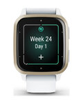 GARMIN smartwatch - VENU SQ 2 MUSIC - złoty/biały