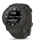 GARMIN smartwatch - INSTINCT CROSSOVER SOLAR - antracyt