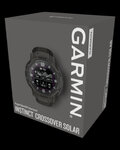 GARMIN smartwatch - INSTINCT CROSSOVER SOLAR - antracyt