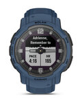 GARMIN smartwatch - INSTINCT CROSSOVER SOLAR - niebieski