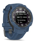GARMIN smartwatch - INSTINCT CROSSOVER SOLAR - niebieski