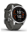 GARMIN smartwatch - FENIX 7S PRO SOLAR - antracyt/srebrny