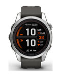 GARMIN smartwatch - FENIX 7S PRO SOLAR - antracyt/srebrny