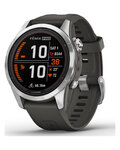 GARMIN smartwatch - FENIX 7S PRO SOLAR - antracyt/srebrny