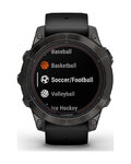 GARMIN smartwatch - FENIX 7 PRO SAPPHIRE SOLA - czarny