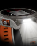GARMIN smartwatch - FENIX 7 PRO SAPPHIRE SOLAR - szary/pomarańczowy
