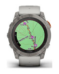 GARMIN smartwatch - FENIX 7X PRO SAPPHIRE SOLAR - szary/pomarańczowy
