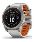 GARMIN smartwatch - FENIX 7X PRO SAPPHIRE SOLAR - szary/pomarańczowy