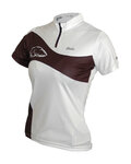 HAVEN Koszulka kolarska z krótkim rękawem - COMTESS - biały/czarny