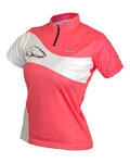 HAVEN Koszulka kolarska z krótkim rękawem - COMTESS - czerwony/biały