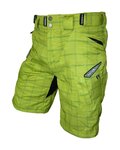 HAVEN Krótkie spodnie kolarskie bez szelek - CUBES II - żółty