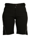 HAVEN Krótkie spodnie kolarskie bez szelek - SINGLETRAIL WMS - czarny