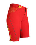 HAVEN Krótkie spodnie kolarskie bez szelek - SINGLETRAIL WMS - czerwony