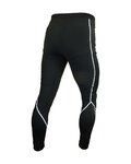 HAVEN Długie spodnie kolarskie bez szelek - ISOLEERA - czarny/biały