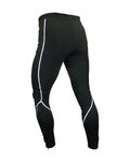 HAVEN Długie spodnie kolarskie bez szelek - ISOLEERA - czarny/biały