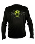 HAVEN Letnia koszulka kolarska z długim rękawem - NAVAHO II LONG - czarny/zielony
