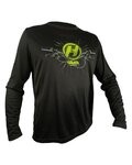 HAVEN Letnia koszulka kolarska z długim rękawem - NAVAHO II LONG - czarny/zielony