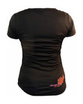 HAVEN Koszulka kolarska z krótkim rękawem - AMAZON II SHORT - czarny/czerwony
