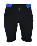 HAVEN Krótkie spodnie kolarskie bez szelek - SINGLETRAIL LADY - czarny/niebieski