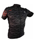 HAVEN Koszulka kolarska z krótkim rękawem - SKINFIT - czarny/czerwony