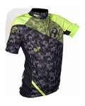 HAVEN Koszulka kolarska z krótkim rękawem - SINGLETRAIL KID - czarny/zielony