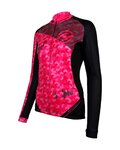 HAVEN Zimowa koszulka kolarska z długim rękawem - STRATO - różowy