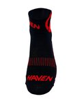 HAVEN Kolarskie klasyczne skarpetki - LITE SILVER NEO 2PAK - czarny/czerwony