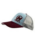 HAVEN Czapka kolarska - TRUCKER - szary/czerwony