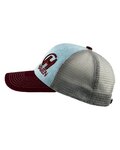 HAVEN Czapka kolarska - TRUCKER - szary/czerwony
