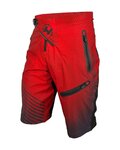 HAVEN Krótkie spodnie kolarskie bez szelek - ENERGIZER FACTORY - czerwony
