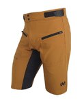 HAVEN Krótkie spodnie kolarskie bez szelek - FACTORY AIR HMS - brązowy