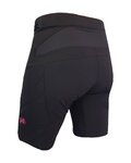 HAVEN Krótkie spodnie kolarskie bez szelek - FACTORY AIR WMS - czarny/różowy