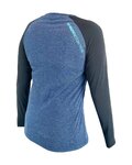 HAVEN Letnia koszulka kolarska z długim rękawem - FACTORY TRAIL - czarny/niebieski