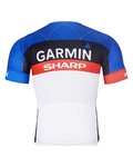 BONAVELO Koszulka kolarska z krótkim rękawem - GARMIN SHARP - niebieski/czarny