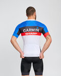 BONAVELO Koszulka kolarska z krótkim rękawem - GARMIN SHARP - niebieski/czarny