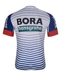 BONAVELO Koszulka kolarska z krótkim rękawem - BORA 2026 - biały/kolorowy