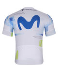 BONAVELO Koszulka kolarska z krótkim rękawem - MOVISTAR 2026 - biały/niebieski