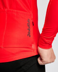 HOLOKOLO Zimowa koszulka kolarska z długim rękawem - STARLIGHT WINTER - czerwony