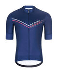 HOLOKOLO Koszulka kolarska z krótkim rękawem - LEVEL UP - niebieski