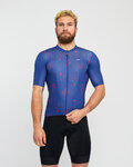 HOLOKOLO Koszulka kolarska z krótkim rękawem - METTLE - niebieski