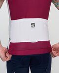 HOLOKOLO Koszulka kolarska bez rękawów - SIMPLE - bordowy/szary