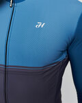 HOLOKOLO Zimowa koszulka kolarska z długim rękawem - STRIPES WINTER - niebieski