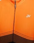 HOLOKOLO Zimowa koszulka kolarska z długim rękawem - ARROW II WINTER - pomarańczowy/czarny