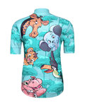 HOLOKOLO Koszulka kolarska z krótkim rękawem - SAFARI - turkusowy/kolorowy