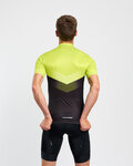 HOLOKOLO Koszulka kolarska z krótkim rękawem - ARROW II - jasnozielony/czarny