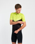 HOLOKOLO Koszulka kolarska z krótkim rękawem - ARROW II - jasnozielony/czarny