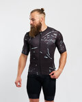 HOLOKOLO Koszulka kolarska z krótkim rękawem - PASSION - czarny