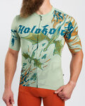 HOLOKOLO Koszulka kolarska z krótkim rękawem - DRAGON - jasnozielony
