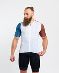 HOLOKOLO Koszulka kolarska z krótkim rękawem - PERFORMANCE - szary/kolorowy