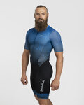HOLOKOLO Kombinezon kolarski - TEMPO - niebieski/czarny